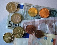 Money - http://upload.wikimedia.org/wikipedia/commons/thumb/5/5a/Euromoenterogsedler.jpg/220px-Euromoenterogsedler.jpg